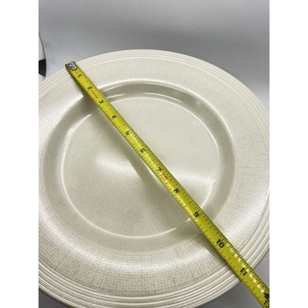 Wedgwood 'Paul Costello' 11.125 inch Plates in Limestone x 8